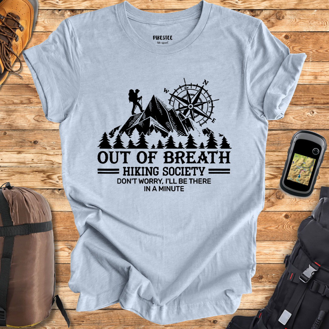 "Out OF Breath Society" Graphic T-shirt