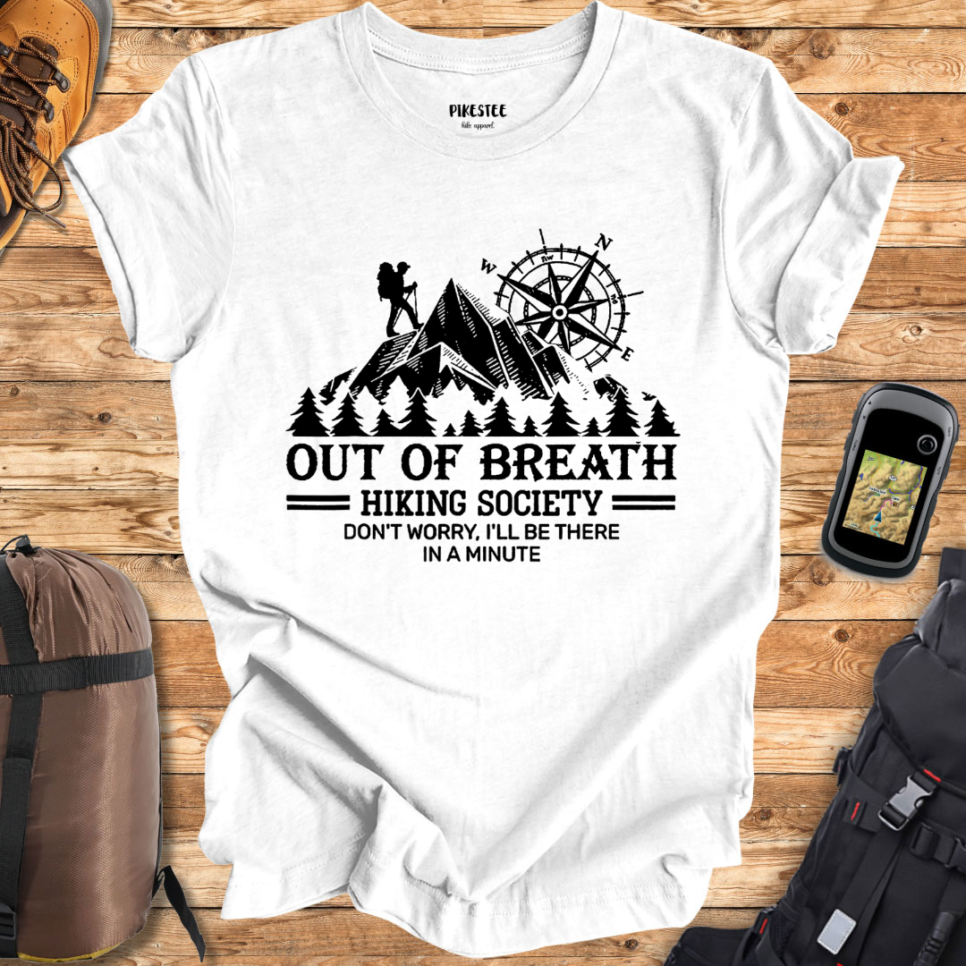 "Out OF Breath Society" Graphic T-shirt