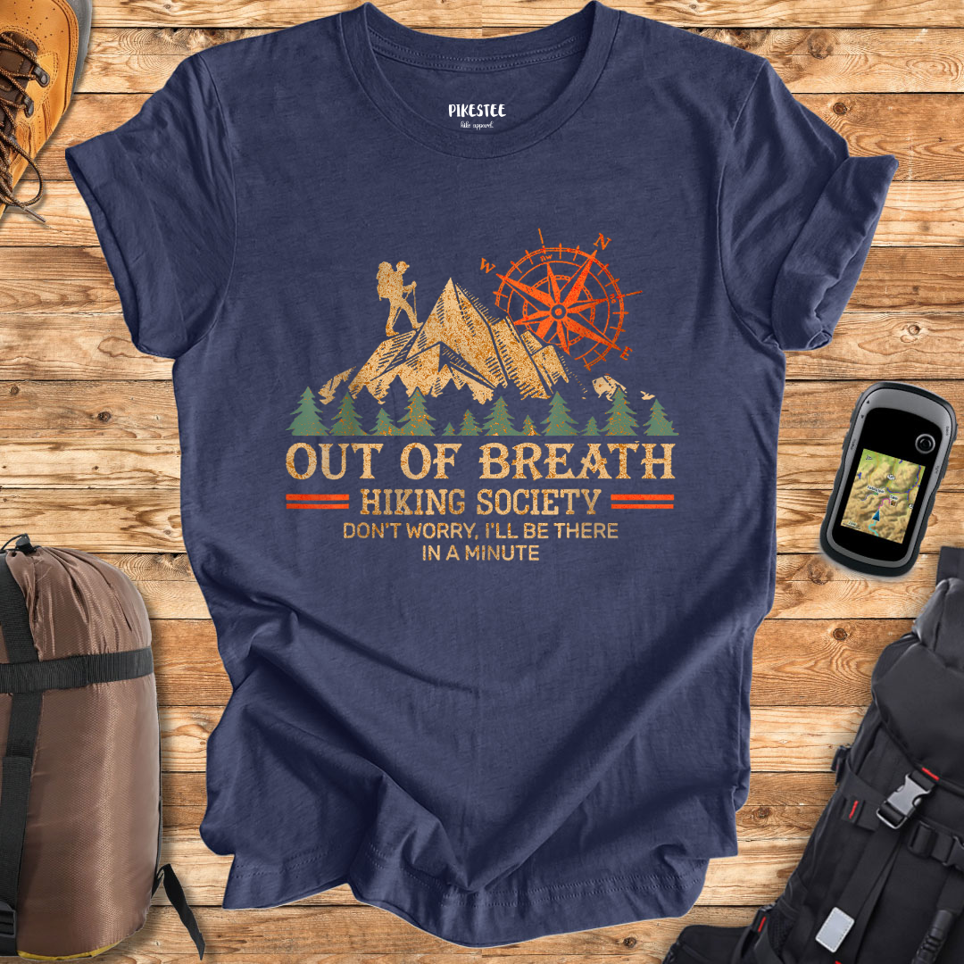 "Out OF Breath Society" Graphic T-shirt