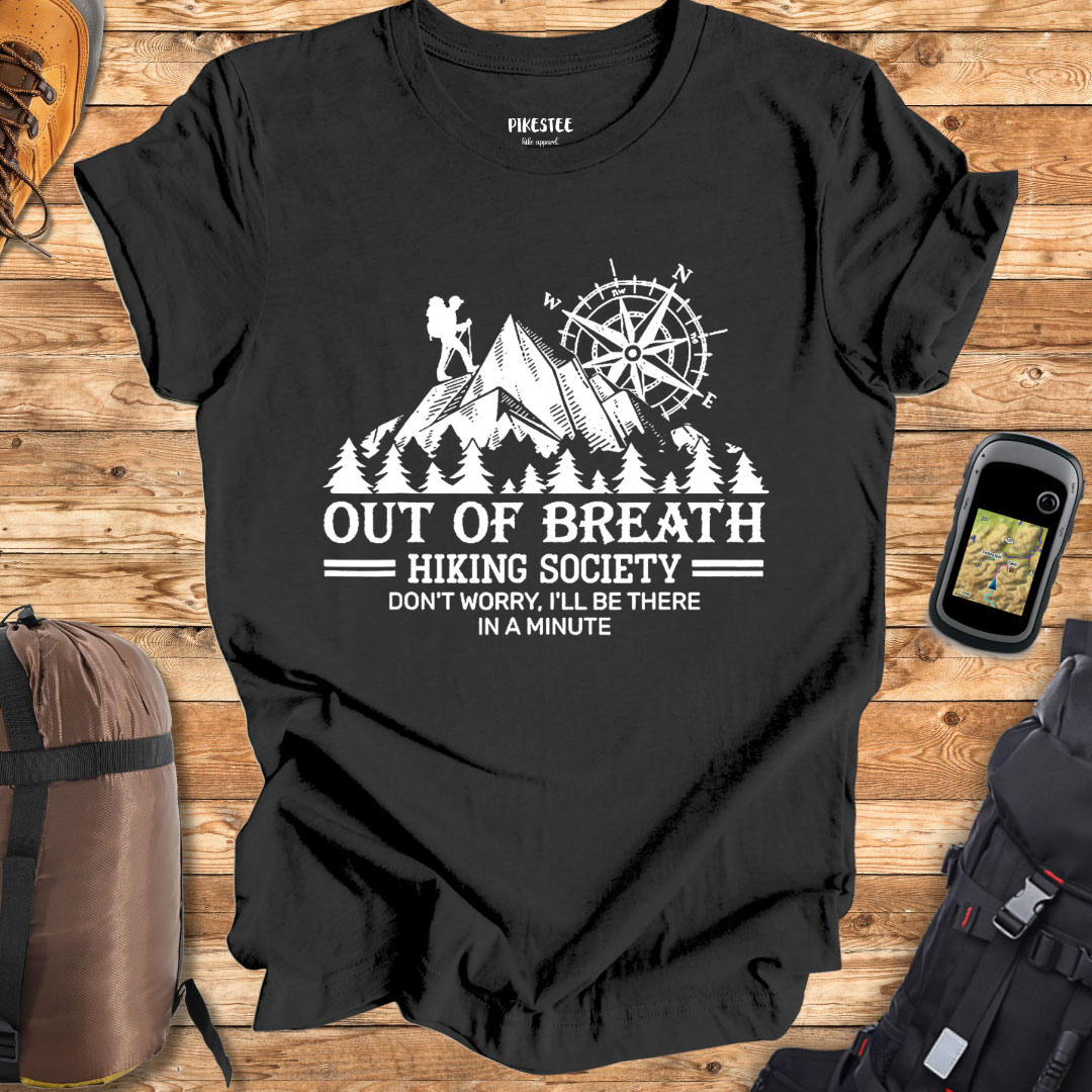 "Out OF Breath Society" Graphic T-shirt