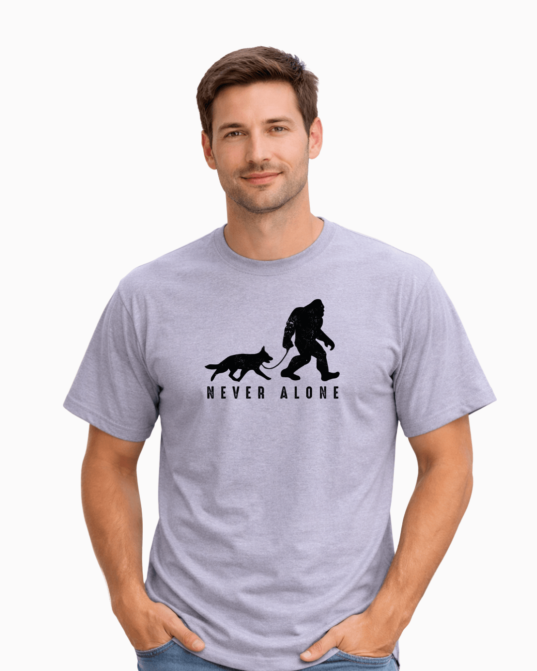 Never Alone BigFoot T-shirt