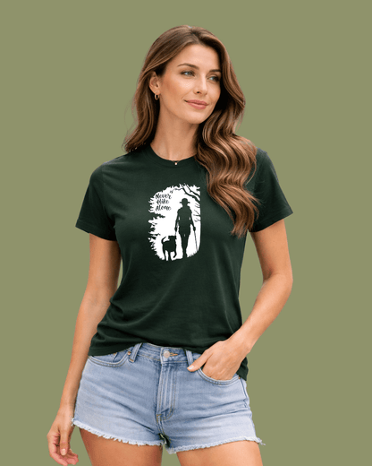 Never Hike Alone Deep Forest T-shirt