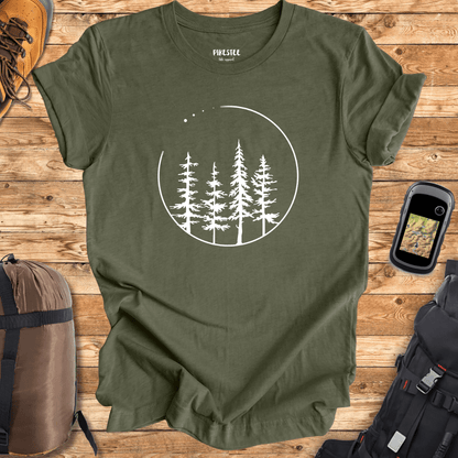 "Simple Line Trees" T-shirt