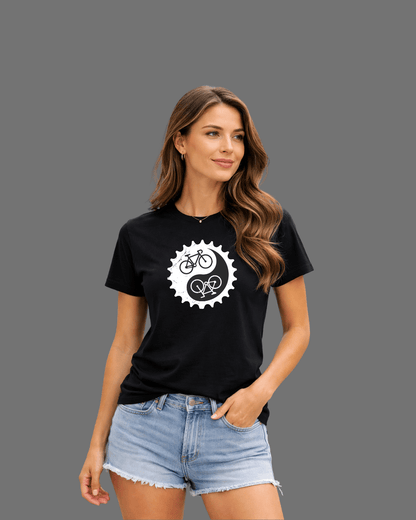 Yin And Yang Bike T-shirt