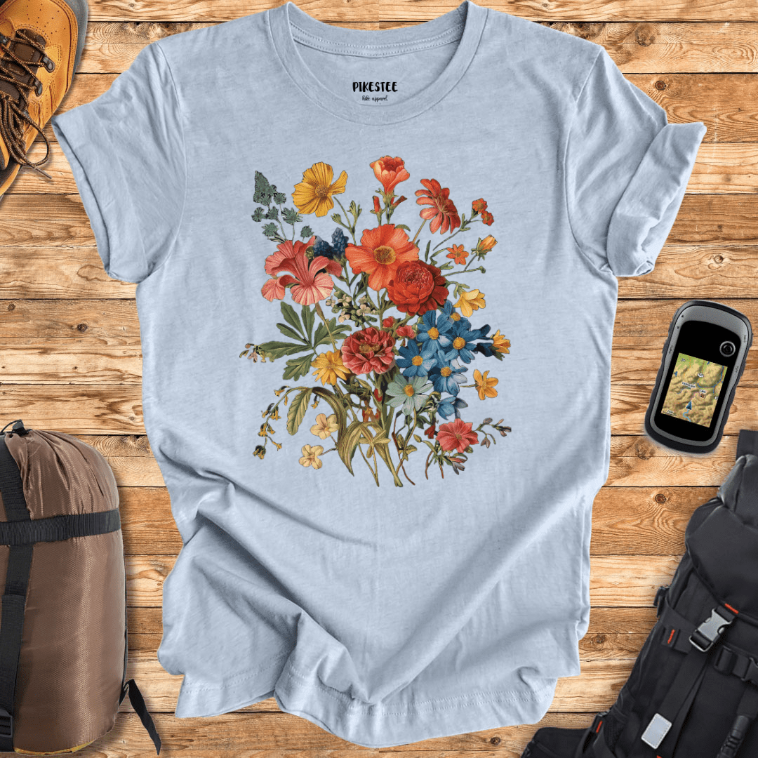 "Boho Flowers" graphic T-shirt