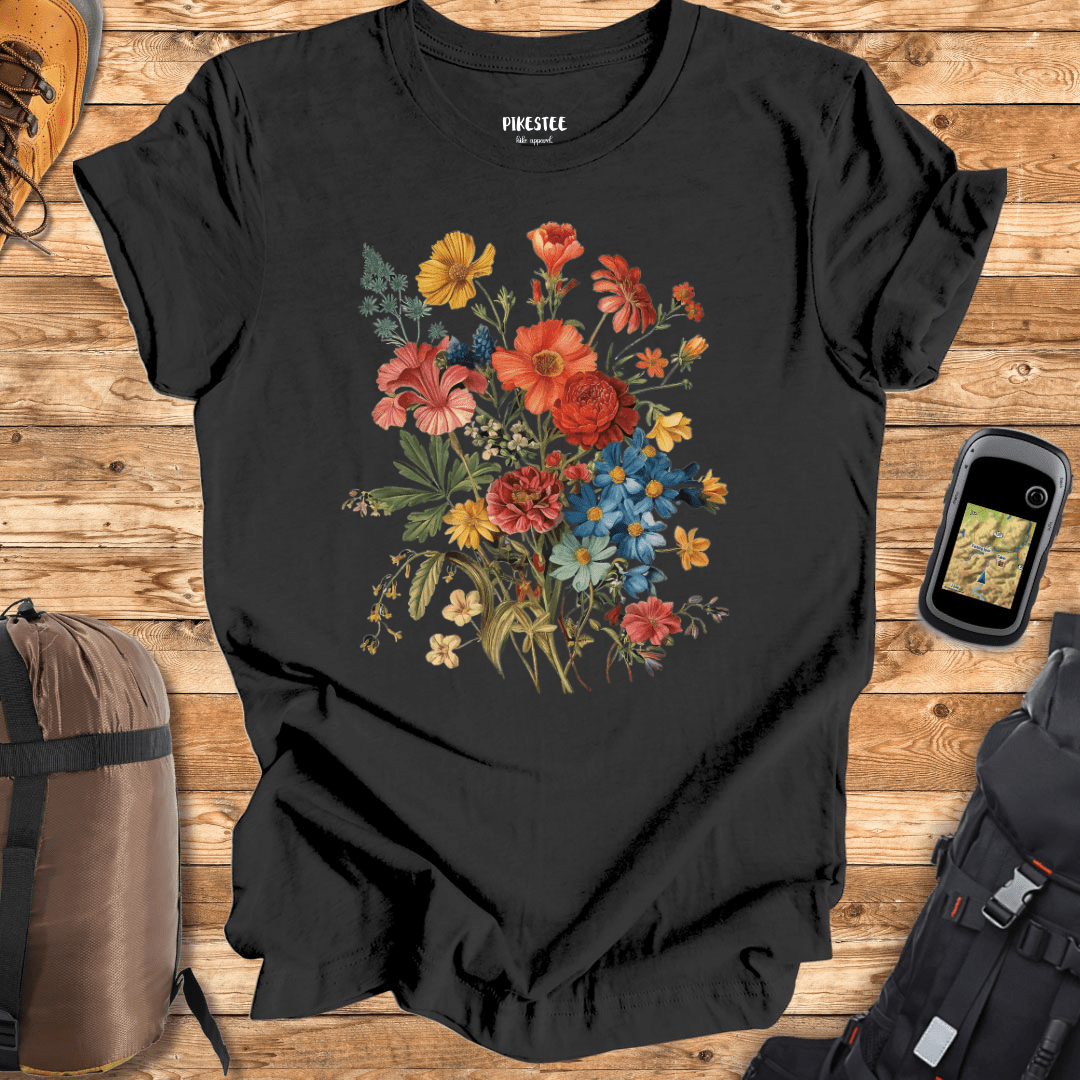 "Boho Flowers" graphic T-shirt