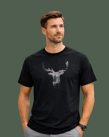 Deer Head Landscape T-shirt