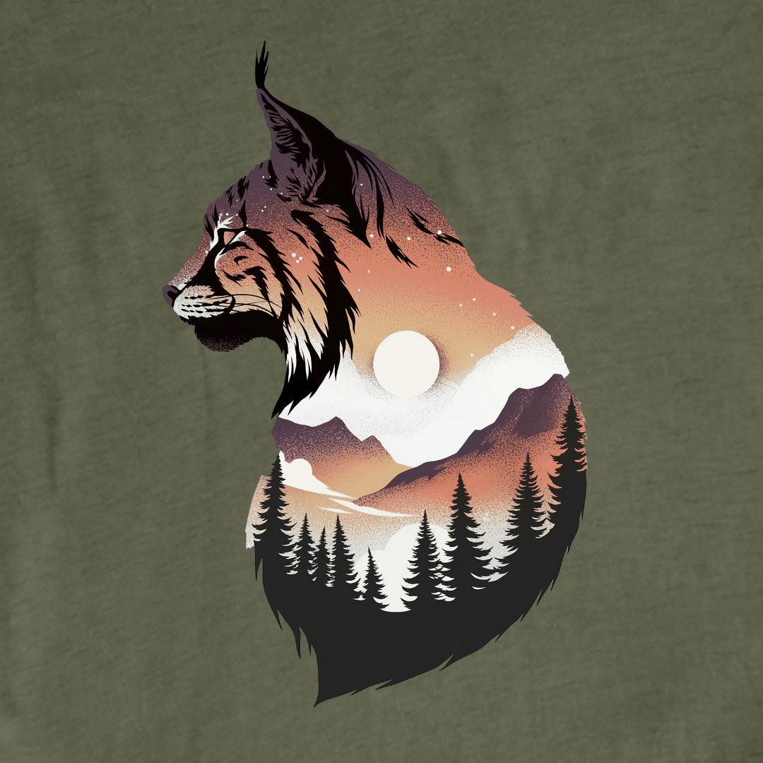 "Lynx Colorfull Landscape" Graphic T-shirt