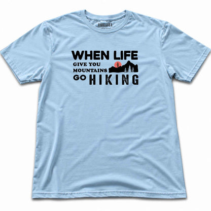 When Life Give You Mountains T-shirt - Light Blue