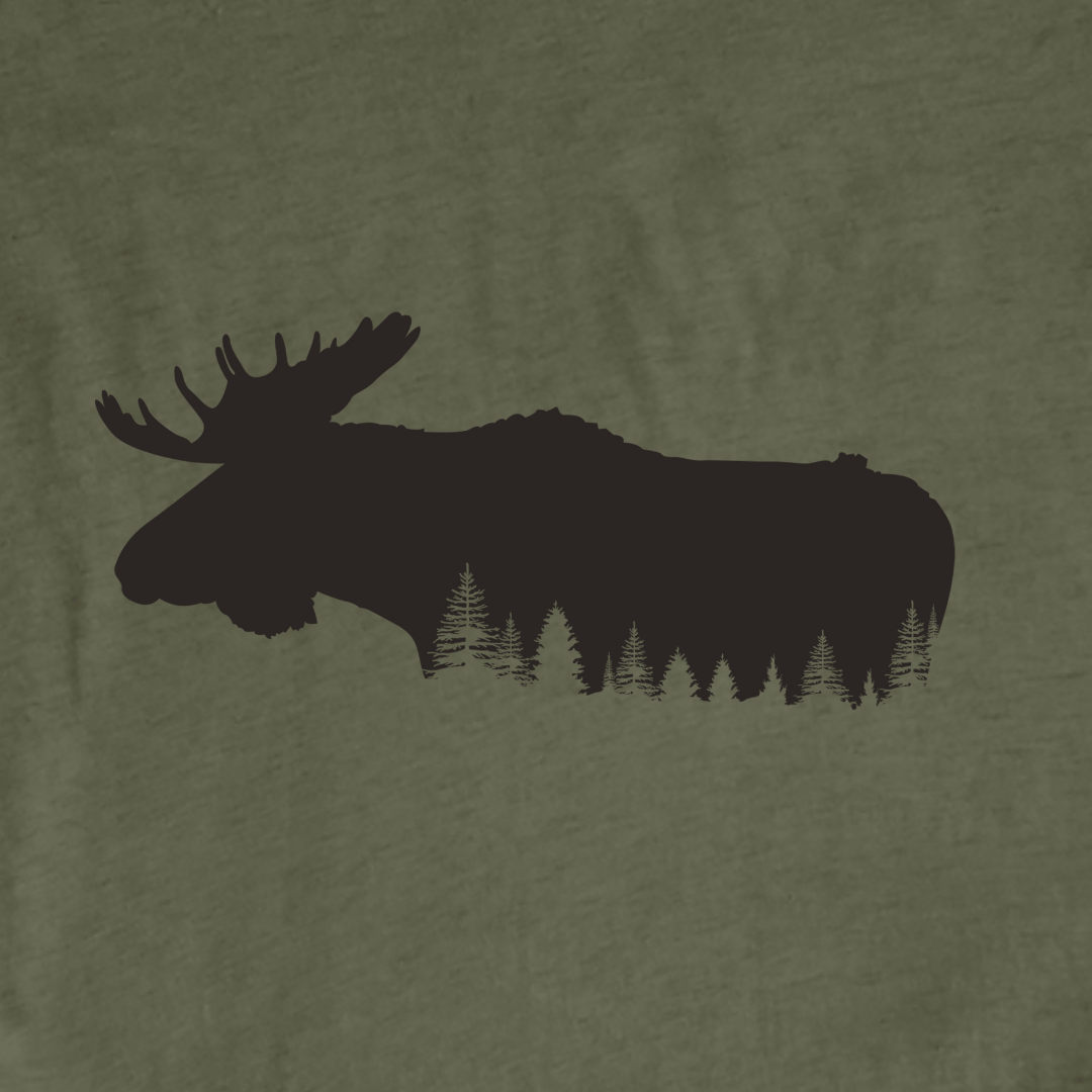 "Moose's Forest" graphic T-shirt