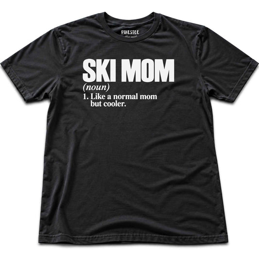 Ski Mom Definition T-shirt - Black