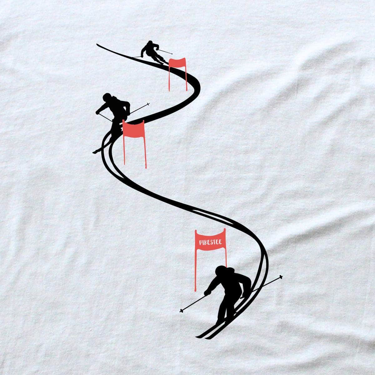Ski Flags T-shirt - White - cover