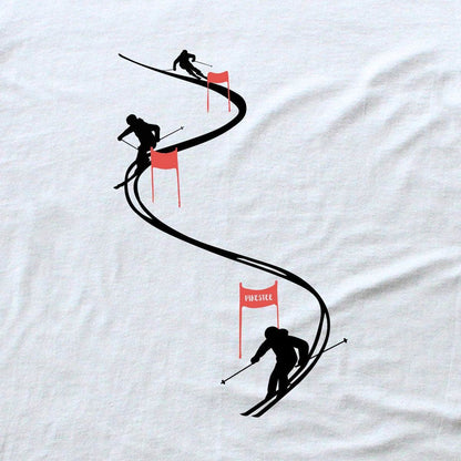 Ski Flags T-shirt - White - cover