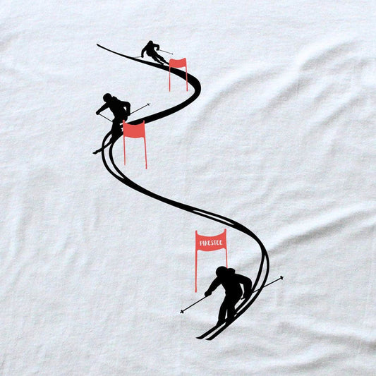 Ski Flags T-shirt - White - cover