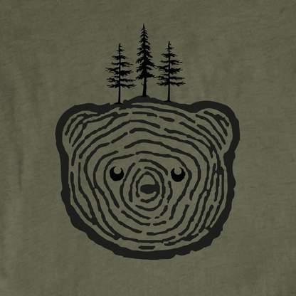 "The Wooden Bear" graphic T-shirt