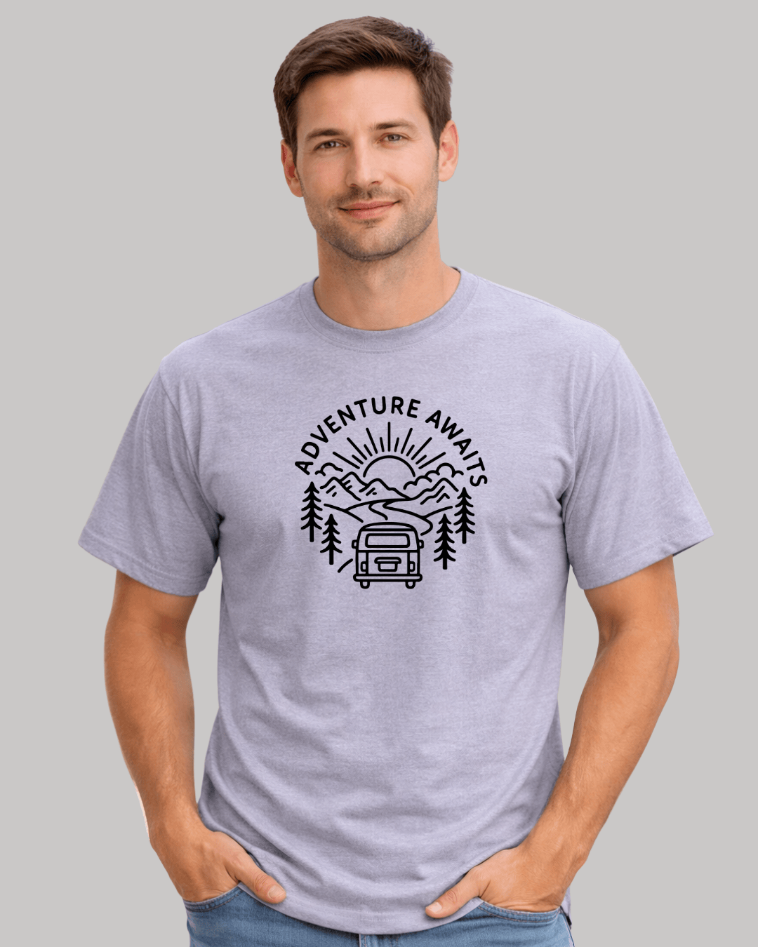 Adventure Awaits Van T-shirt