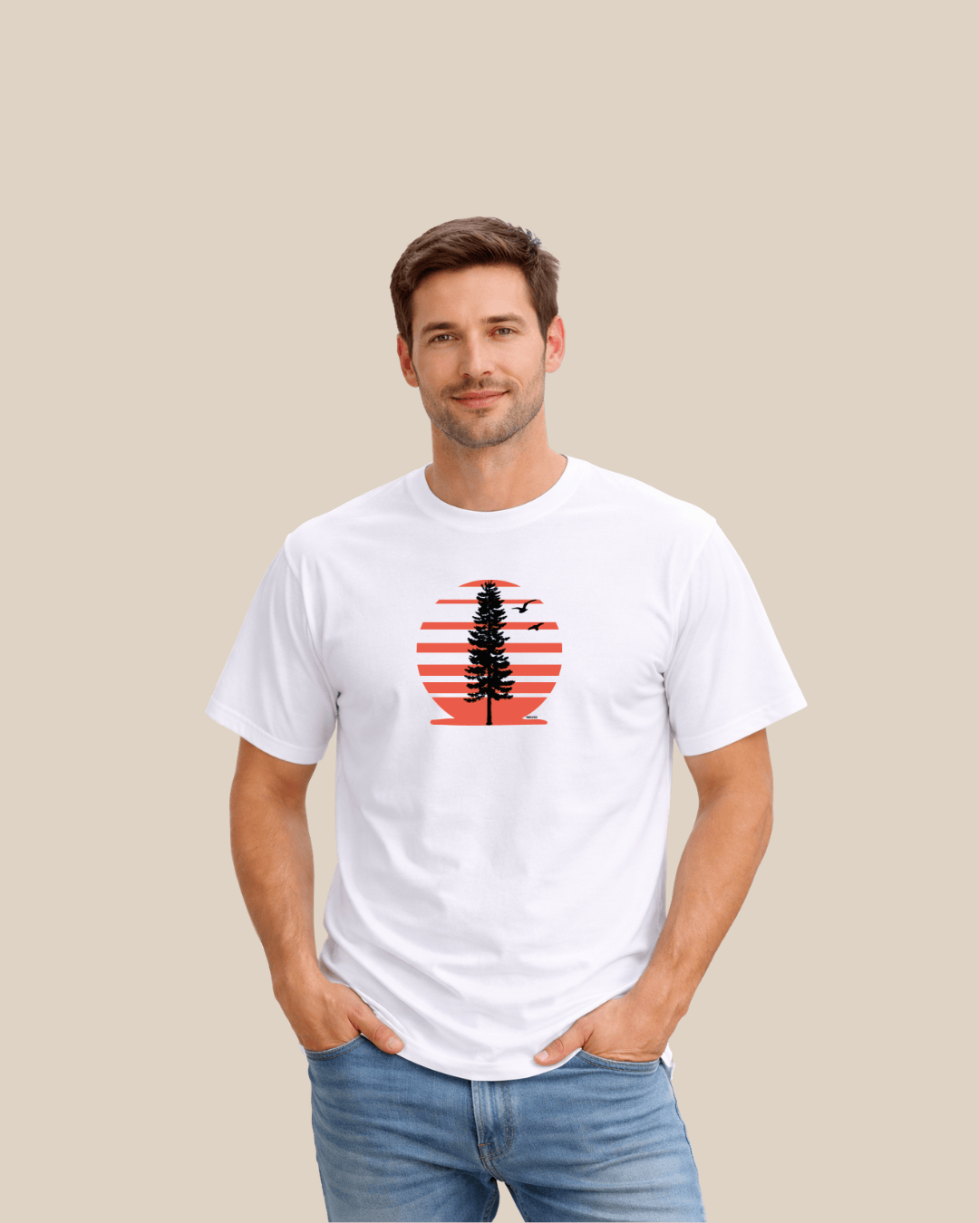 Lonely Tree Gradient T-shirt