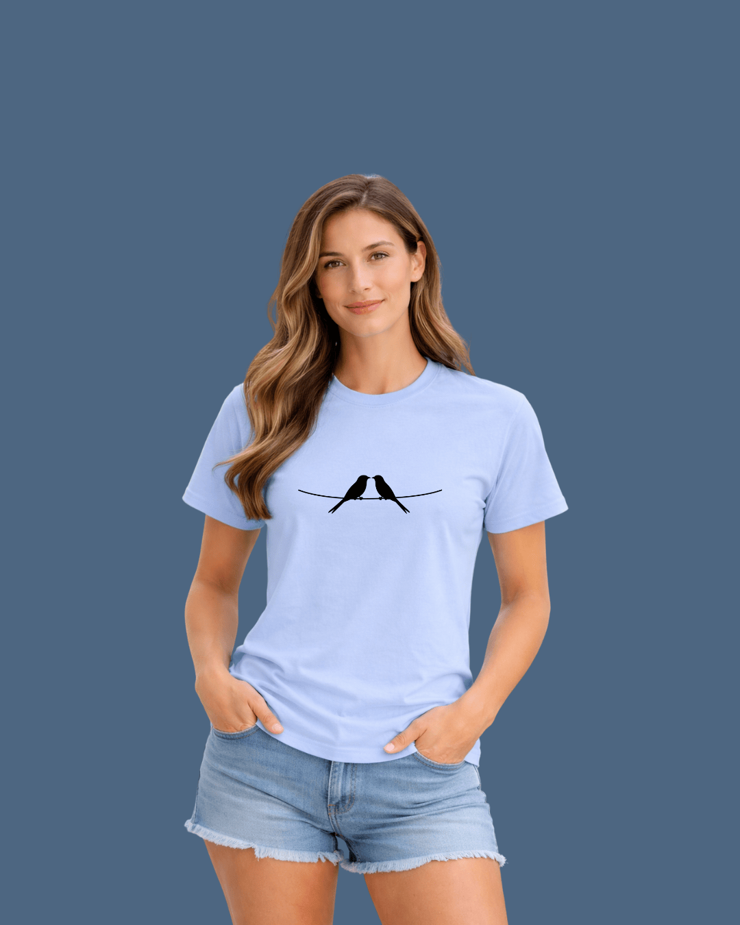 Hanging Birds Couple T-shirt