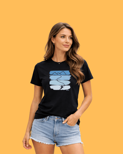 Gradient Ski Path T-shirt