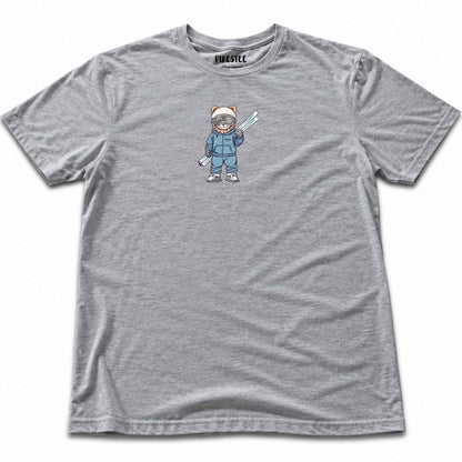 Ski Cat T-shirt - Sport Grey