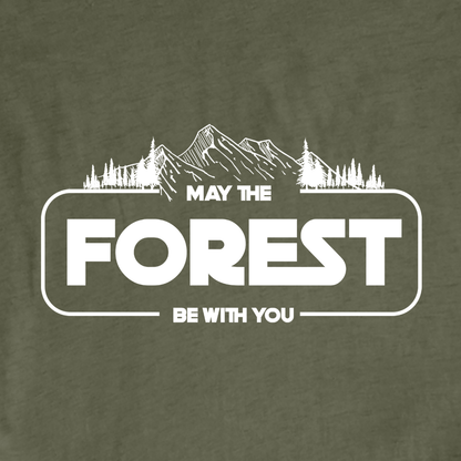 "May The Forest Be With You" graphic T-shirt