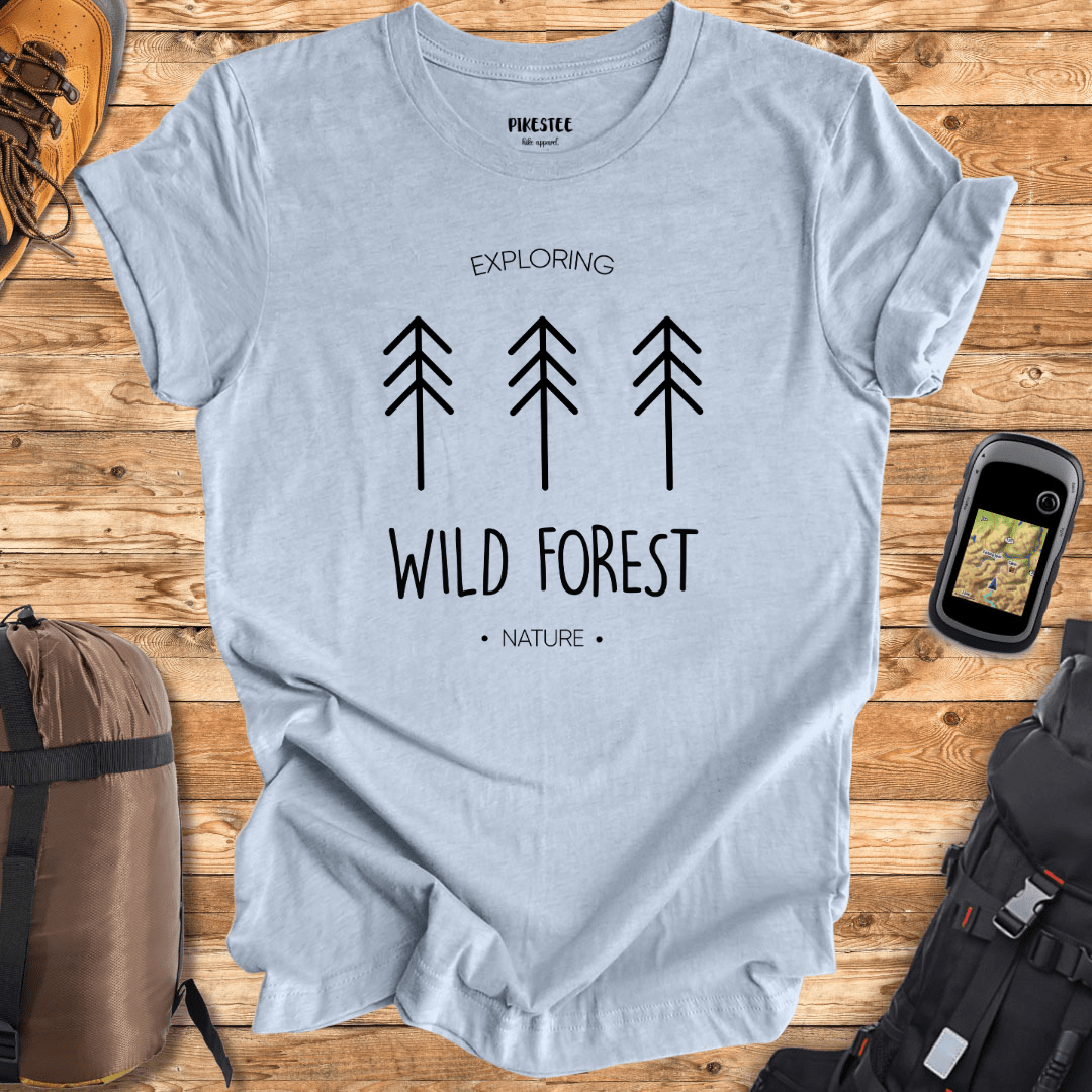 "Explore the Wild Forest Nature" graphic T-shirt