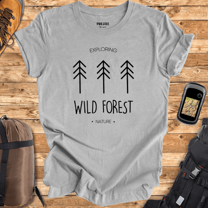 "Explore the Wild Forest Nature" graphic T-shirt