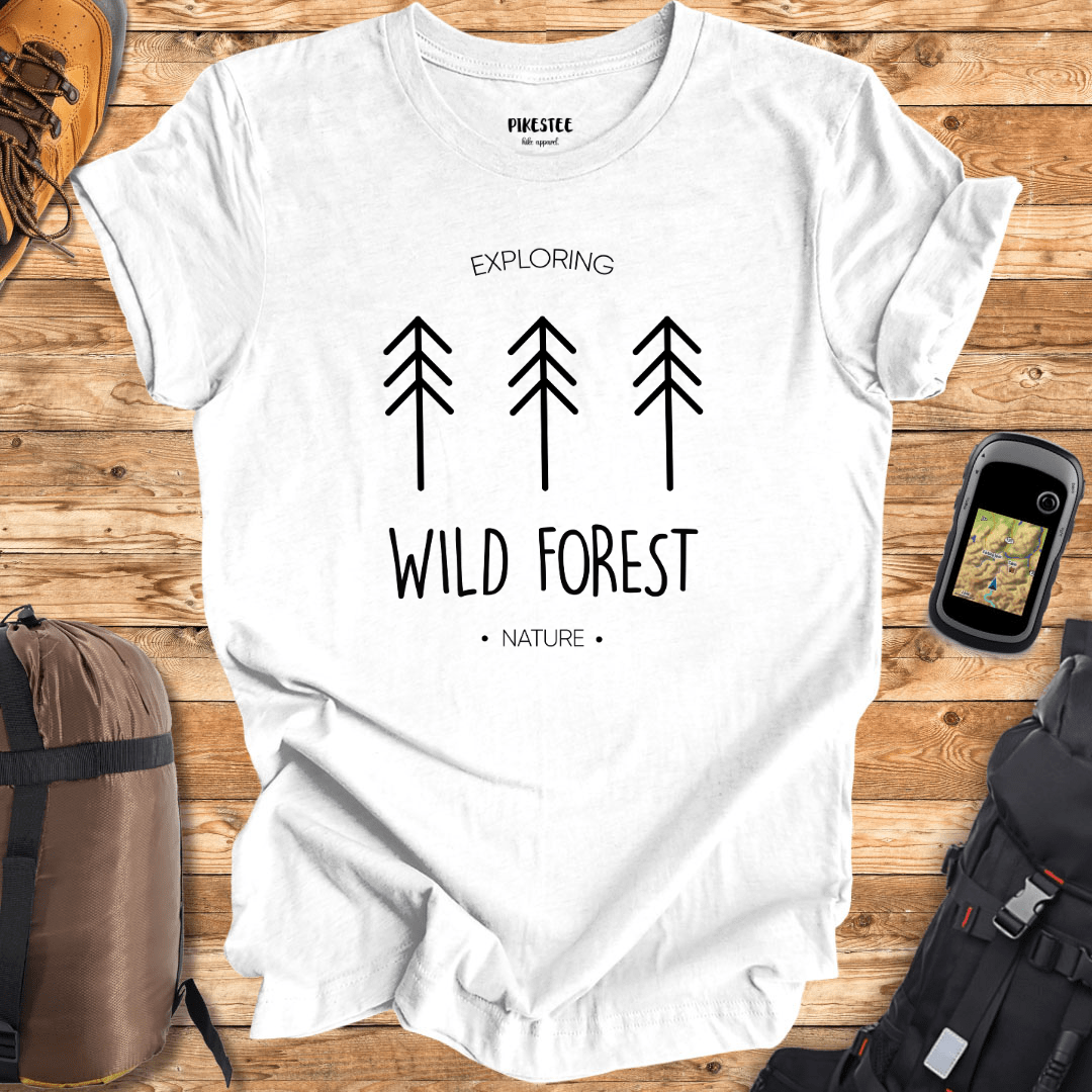 "Explore the Wild Forest Nature" graphic T-shirt