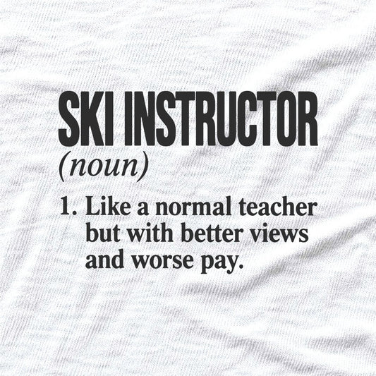 Ski Instructor Definition T-shirt - White - hero