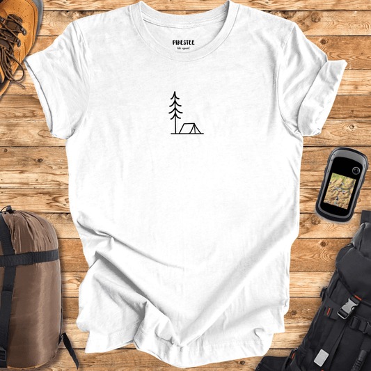 "Minimalist Camp" graphic T-shirt