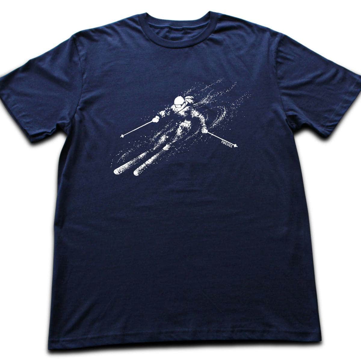 Skier Flow Descent T-shirt - Navy