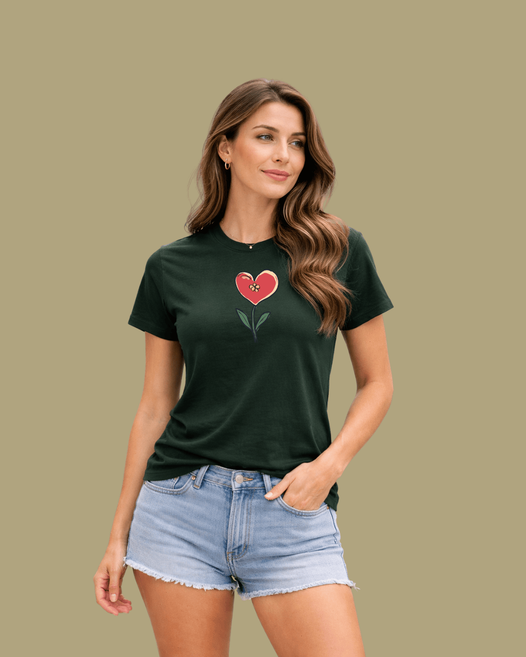 Heart Flower T-shirt