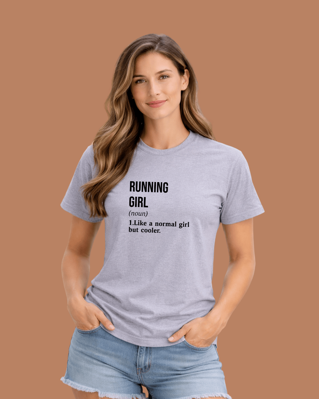 Running Girl Definition T-shirt