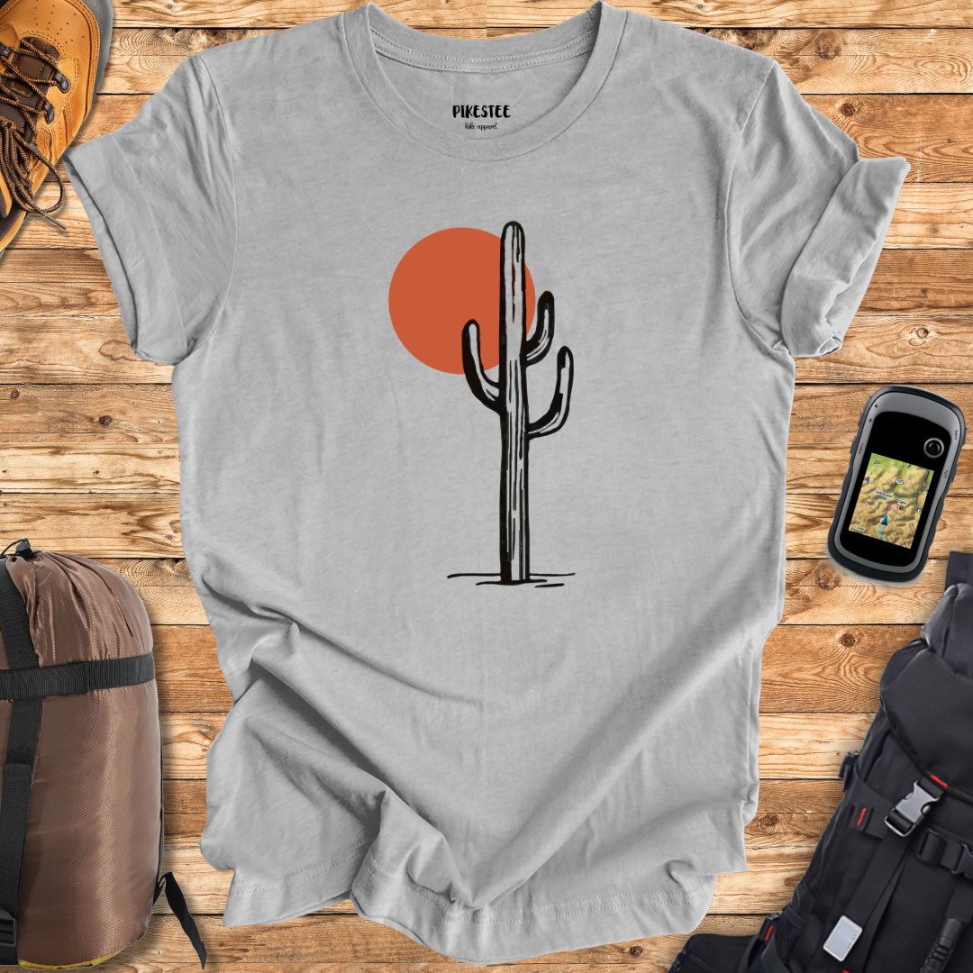 "Cactus Landscape" graphic T-shirt