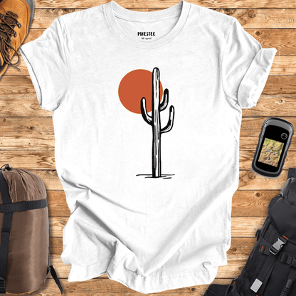 "Cactus Landscape" graphic T-shirt