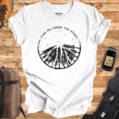 "You Can Find Me Under The Stars" graphic T-shirt