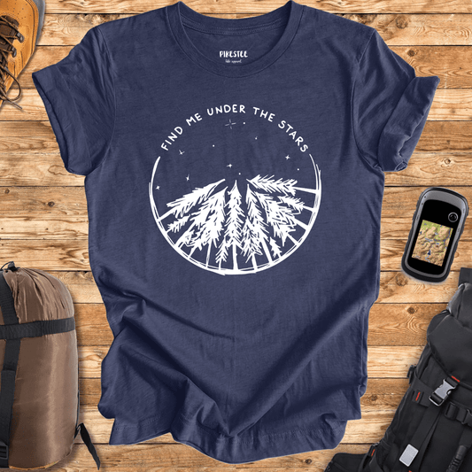 "You Can Find Me Under The Stars" graphic T-shirt