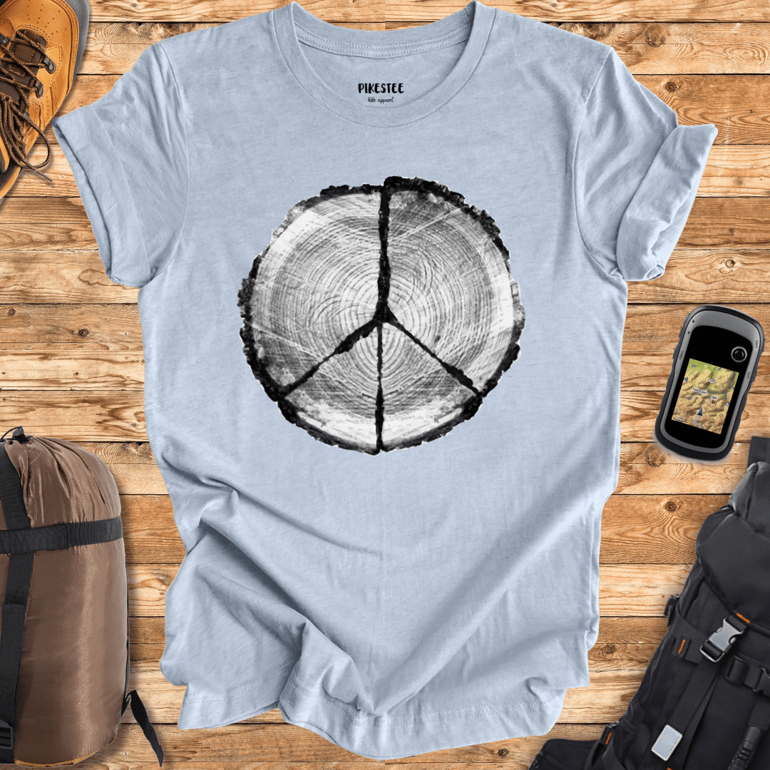 "Peace Wood" graphic T-shirt