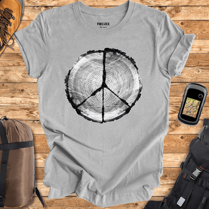 "Peace Wood" graphic T-shirt