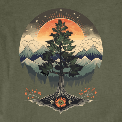 "One Tree Landscape" graphic T-shirt