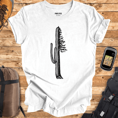 "Cactus and Pine" graphic T-shirt