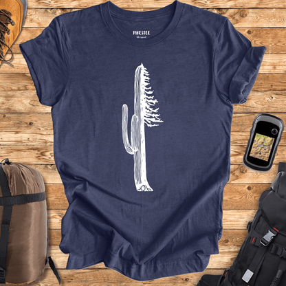 "Cactus and Pine" graphic T-shirt