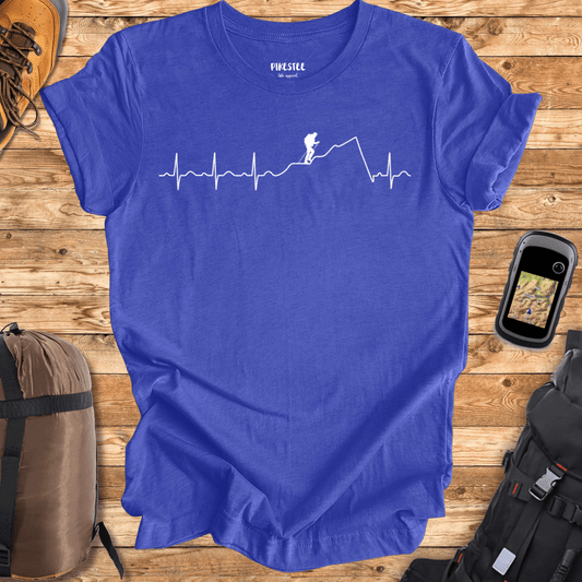 "Hiking Heart Beat" Man graphic T-shirt