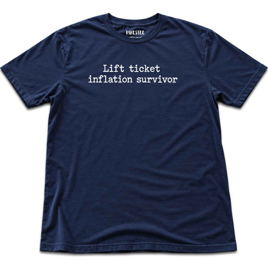 Lift Ticket Inflation T-shirt - Navy