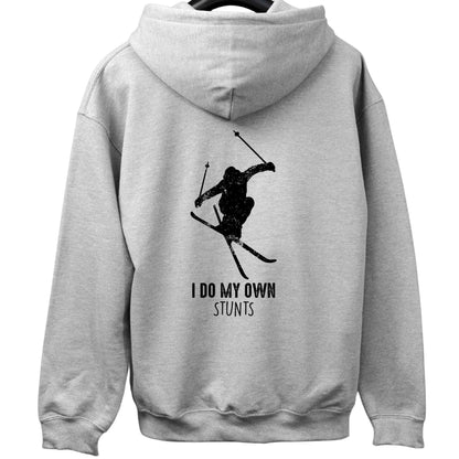 I do My Own Stunt Ski Back-Print Hoodie