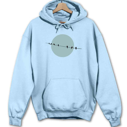 Bird Line And Sun Hoodie
