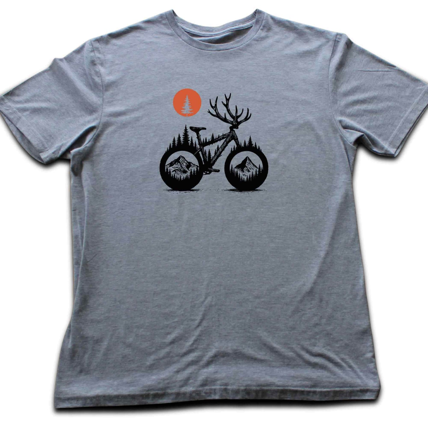 Deer Bike Landscape T-shirt