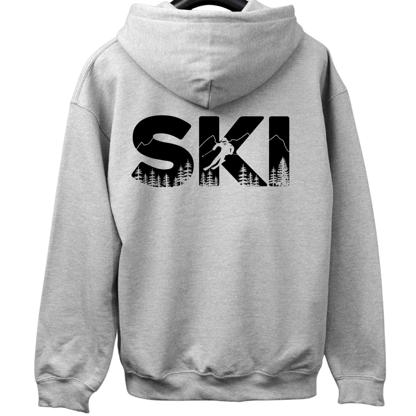 Ski Typo Back-Print Hoodie