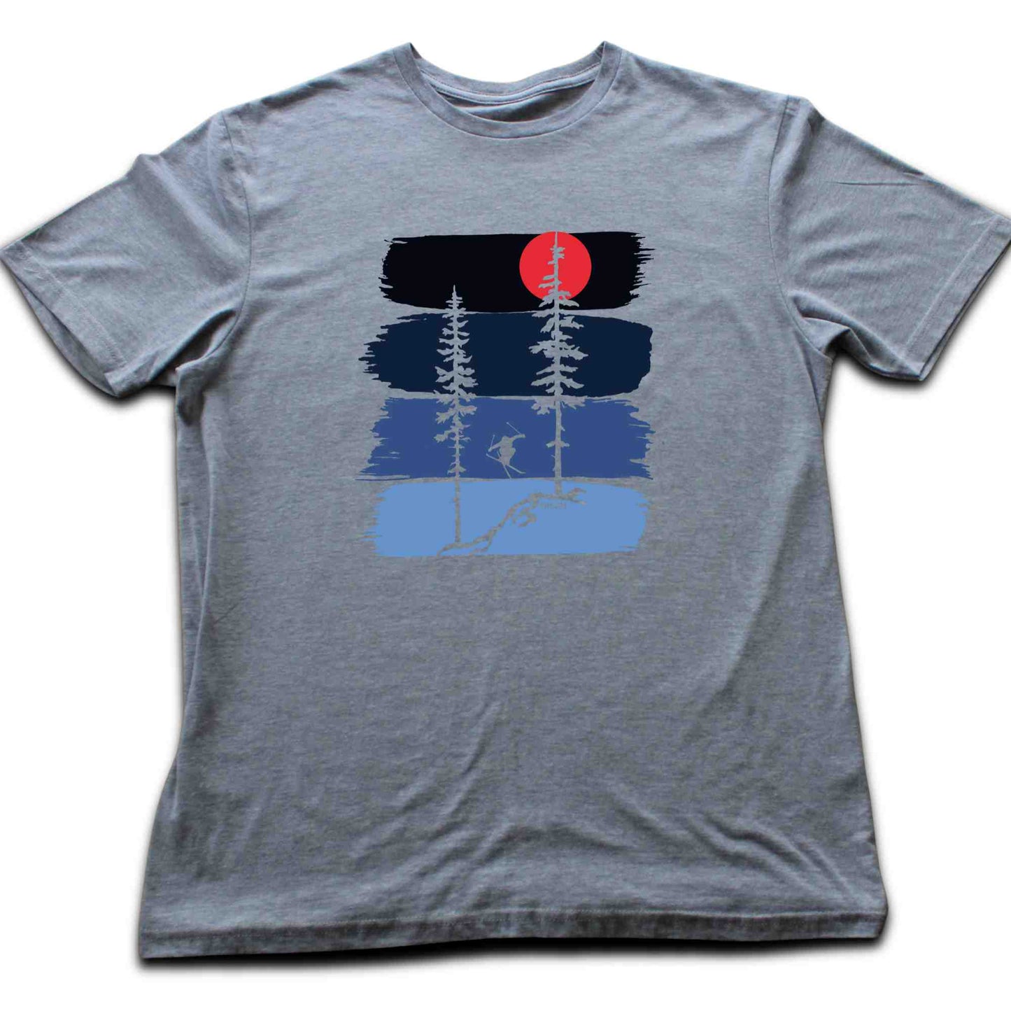 Gradient Ski Jump Trees T-shirt