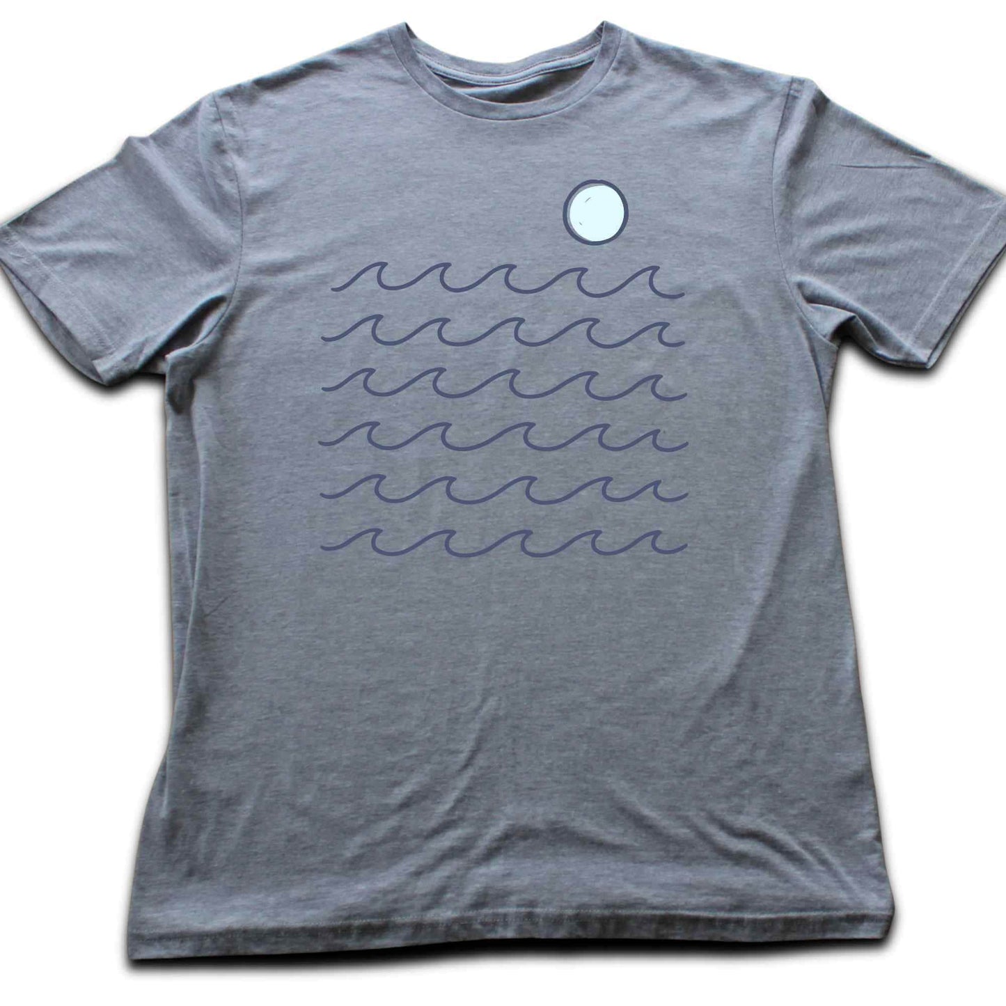 Minimalist Waves and Sun T-shirt